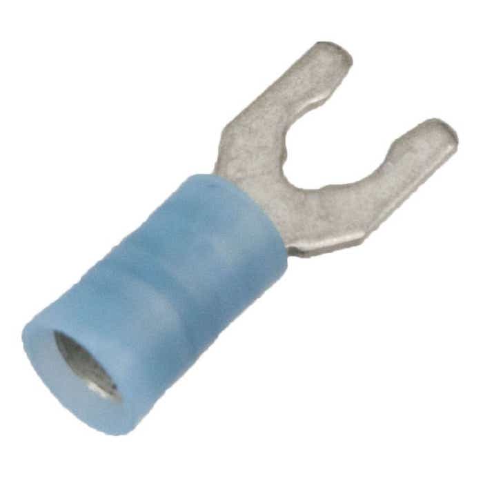 16-14 Awg Locking-Spade Terminal Nylon Blue #8 16-14 Awg Locking-Spade Terminal Nylon Blue #8