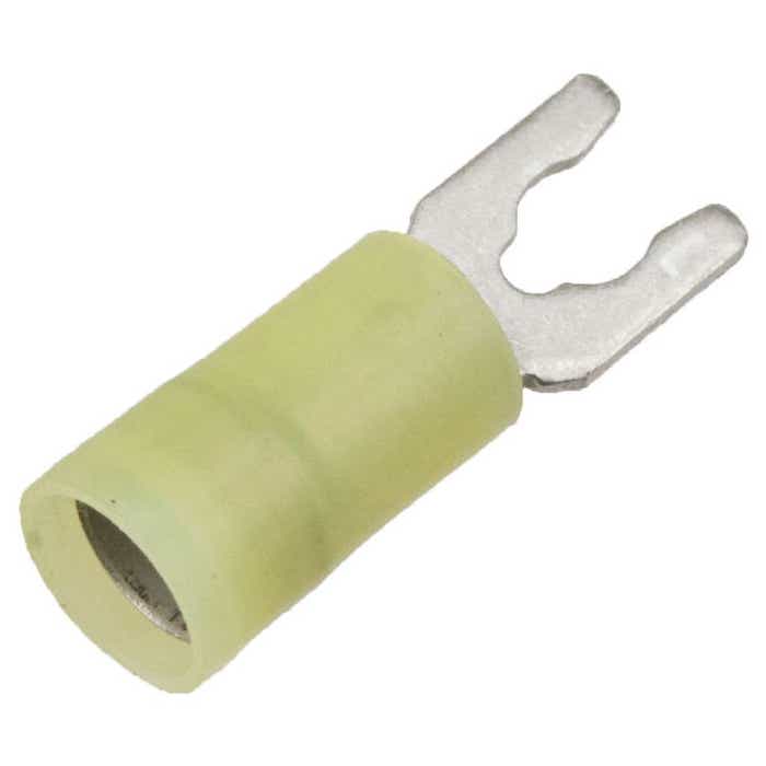 12-10 Awg Locking-Spade Terminal Nylon Yellow #10 12-10 Awg Locking-Spade Terminal Nylon Yellow #10