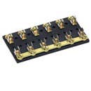 FOR GLASS FUSES & 30410 BREAKERS, COMMON HOT FEED, 8-GANG FOR GLASS FUSES & 30410 BREAKERS, COMMON HOT FEED, 8-GANG