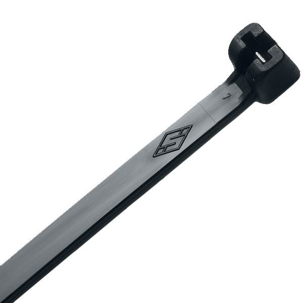 Metal Tooth Cable Tie Wraps 8" Black MET-8180C