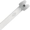 Metal Tooth Cable Tie Wraps 8" Natural Bulk