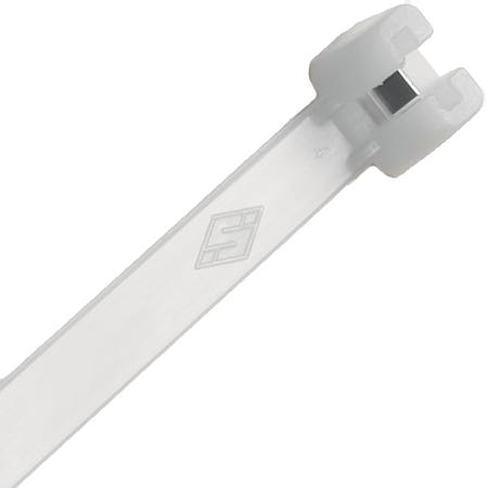 Metal Tooth Cable Tie Wraps 7.5" Natural 100pk Metal Tooth Cable Tie Wraps 7.5" Natural 100pk