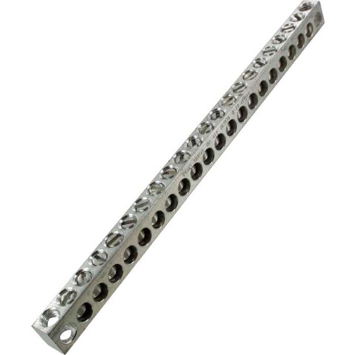 NA414 Aluminum Neutral Bar #14 - #4 Awg 20 Taps NA414 Aluminum Neutral Bar #14 - #4 Awg 20 Taps