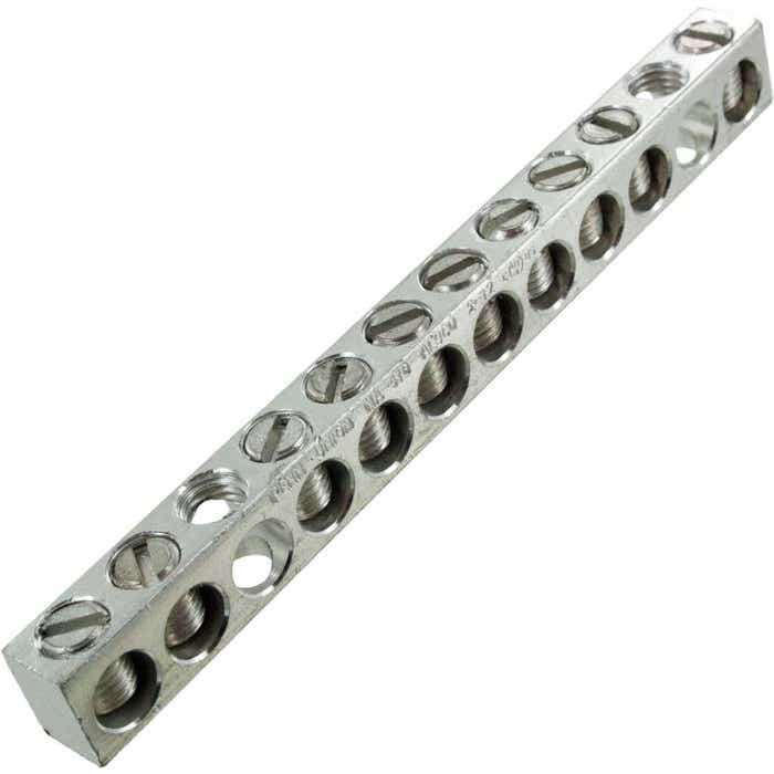 NA416 Aluminum Neutral Bar #14 - #2 Awg 10 Taps