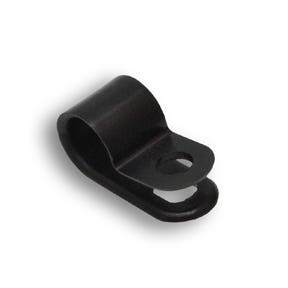 Nylon Cable P-Clips 3/16"ID Black