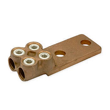BRONZE LUG 800MCM 2 HOLE NEMA | PP2NL8002 BRONZE LUG 800MCM 2 HOLE NEMA | PP2NL8002