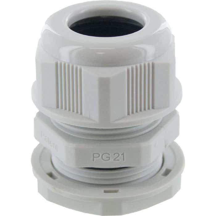 Nylon Dome Cap Cable Gland PG21 Gray Nylon Dome Cap Cable Gland PG21 Gray
