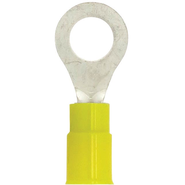 Ring Terminal PVC Yellow 12-10 Awg 5/16" Stud Ring Terminal PVC Yellow 12-10 Awg 5/16" Stud