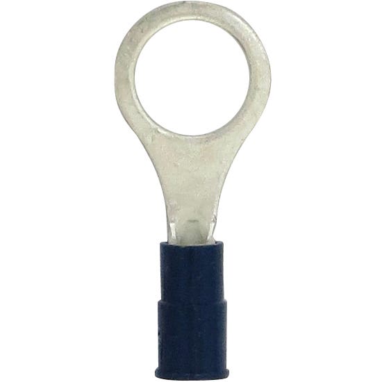 Ring Terminal PVC Blue 16-14 Awg 5/16" Hole R4B56SM Bulk Ring Terminal PVC Blue 16-14 Awg 5/16" Hole R4B56SM Bulk