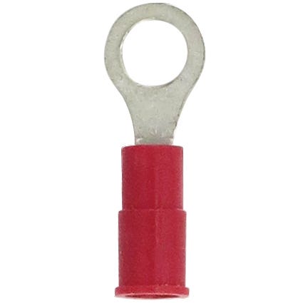 Ring Terminal PVC Red 22-18 Awg #10 R4A10