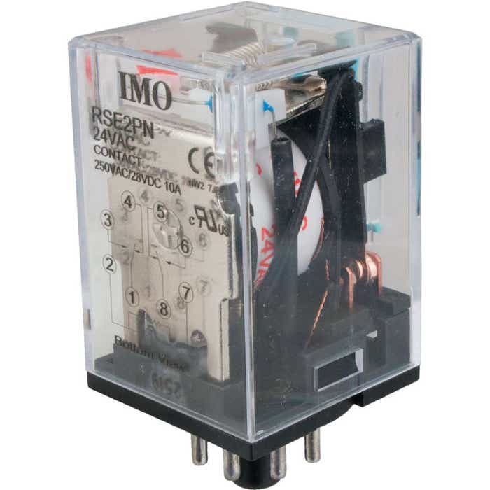 2 Pole Octal High Power Relay 8 Pin 24VAC RSE2PN24AC 2 Pole Octal High Power Relay 8 Pin 24VAC RSE2PN24AC