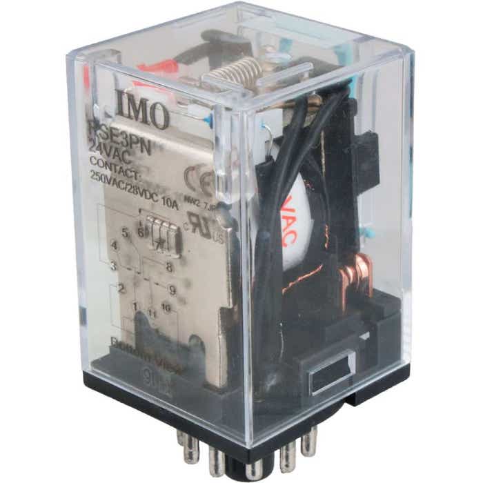 3 Pole Octal High Power Relay 11 Pin 24VAC RSE3PN24AC 3 Pole Octal High Power Relay 11 Pin 24VAC RSE3PN24AC