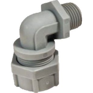 1/2" NPT 90 Degree Nylon 4 Hole Cord Grip 1/2" NPT 90 Degree Nylon 4 Hole Cord Grip