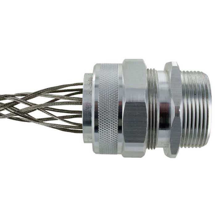Aluminum Cord Grip 1-1/2" 1.12-1.25" With Mesh RSR-520-E Aluminum Cord Grip 1-1/2" 1.12-1.25" With Mesh RSR-520-E