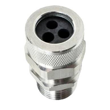 3/4" NPT Stainless Steel Multiple Hole Cord Grip