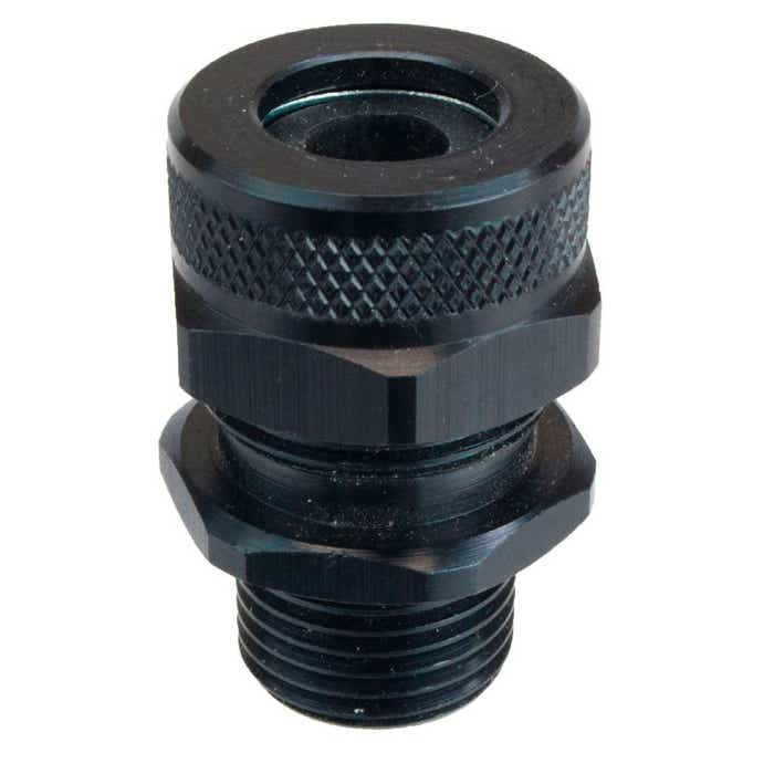 1/2" NPT Black Anodized Cord Grip RSRA-106-BLK 1/2" NPT Black Anodized Cord Grip RSRA-106-BLK