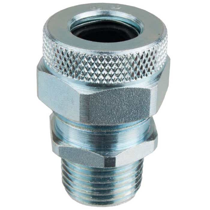 3/8" NPT Steel Cord Grip Cable Gland .375"-.438" Cable Range RSRS-007