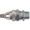 3/4" NPT Steel Cord Grip Cable Gland with Mesh .625"-.750" Cable Range RSRS-212-E
