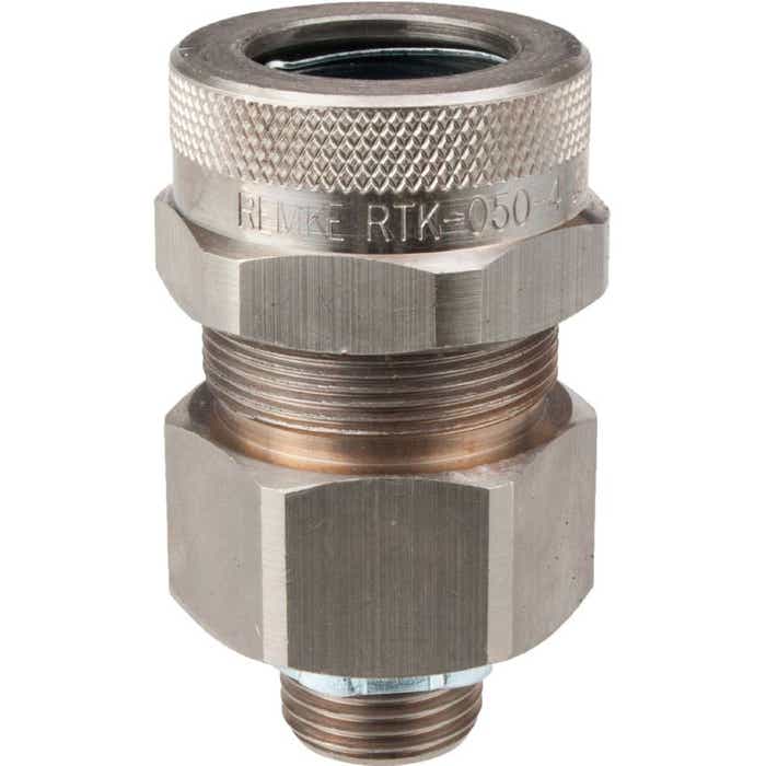 1/2" Nickel Plated Metal Clad Teck Cable Connector RTKN-050-2 1/2" Nickel Plated Metal Clad Teck Cable Connector RTKN-050-2