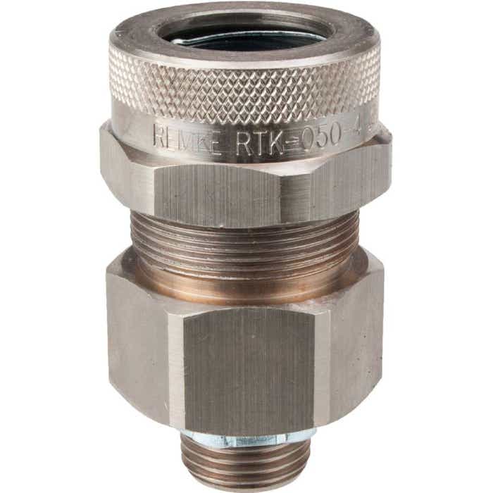 1/2" Nickel Plated Metal Clad Teck Cable Connector RTKN-050-2