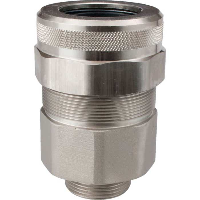 1-1/4" Nickel Plated Metal Clad Teck Cable Connector RTKN-125-9