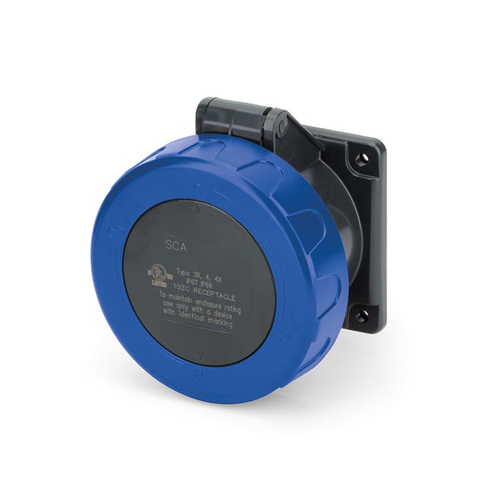 430R9W Pin And Sleeve Receptacle 30 Amp Optima UL 430R9W Pin And Sleeve Receptacle 30 Amp Optima UL