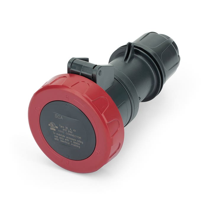 520C6W Pin And Sleeve Connector 20 Amp 4 Pole 5 Wire Optima 520C6W Pin And Sleeve Connector 20 Amp 4 Pole 5 Wire Optima