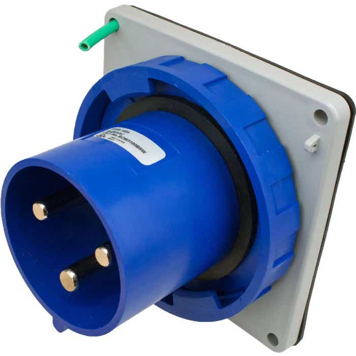3100B6W Pin And Sleeve Inlet 100 Amp 2 Pole 3 Wire 3100B6W Pin And Sleeve Inlet 100 Amp 2 Pole 3 Wire