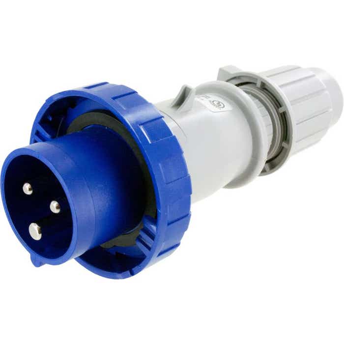 316P6W Pin And Sleeve Plug 16 Amp 2 Pole 3 Wire 316P6W Pin And Sleeve Plug 16 Amp 2 Pole 3 Wire