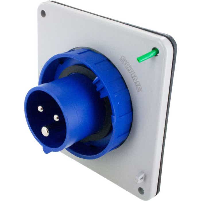 320B6W Pin And Sleeve Inlet 20 Amp 2 Pole 3 Wire 320B6W Pin And Sleeve Inlet 20 Amp 2 Pole 3 Wire