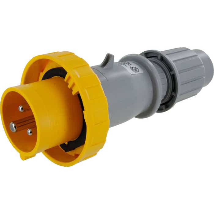 320P4W Pin And Sleeve Plug 20 Amp 2 Pole 3 Wire 320P4W Pin And Sleeve Plug 20 Amp 2 Pole 3 Wire