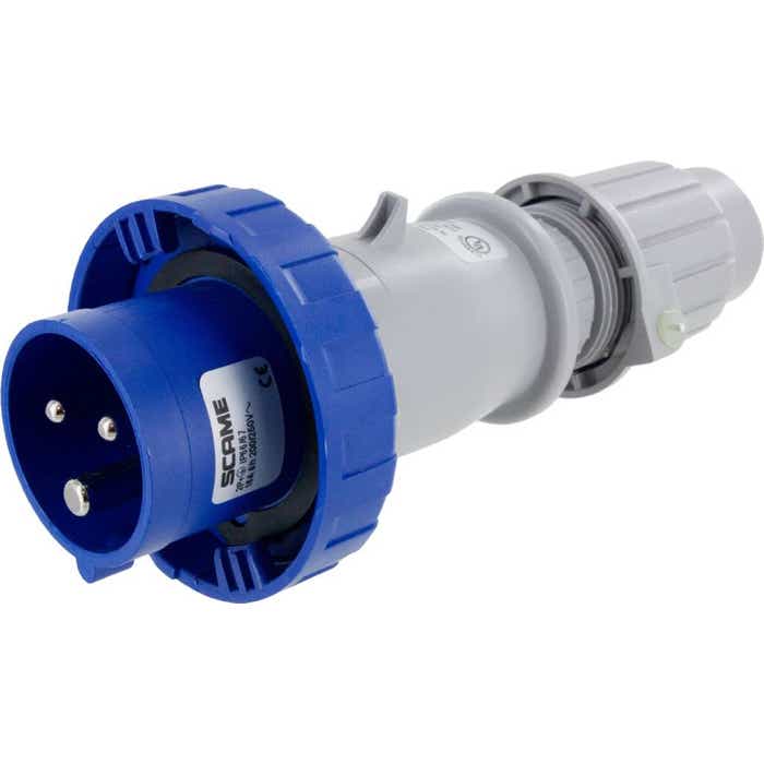 320P6W Pin And Sleeve Plug 20 Amp 2 Pole 3 Wire 320P6W Pin And Sleeve Plug 20 Amp 2 Pole 3 Wire