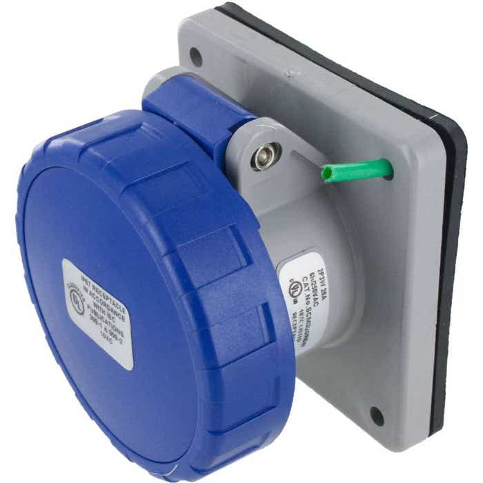 320R6W Pin And Sleeve Receptacle 20 Amp 2 Pole 3 Wire 320R6W Pin And Sleeve Receptacle 20 Amp 2 Pole 3 Wire