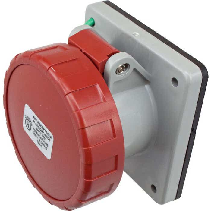 320R7W Pin And Sleeve Receptacle 20 Amp 2 Pole 3 Wire 320R7W Pin And Sleeve Receptacle 20 Amp 2 Pole 3 Wire