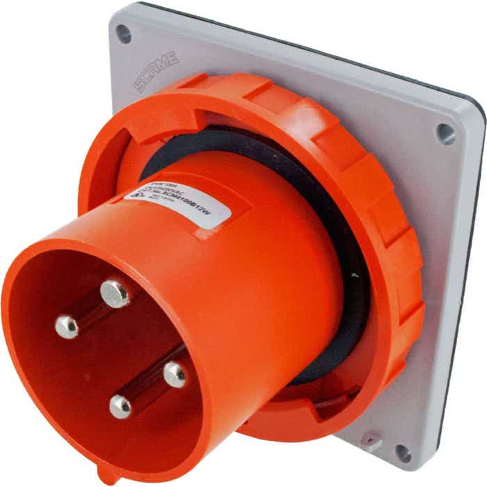 4100B12W Pin And Sleeve Inlet 100 Amp 3 Pole 4 Wire 4100B12W Pin And Sleeve Inlet 100 Amp 3 Pole 4 Wire