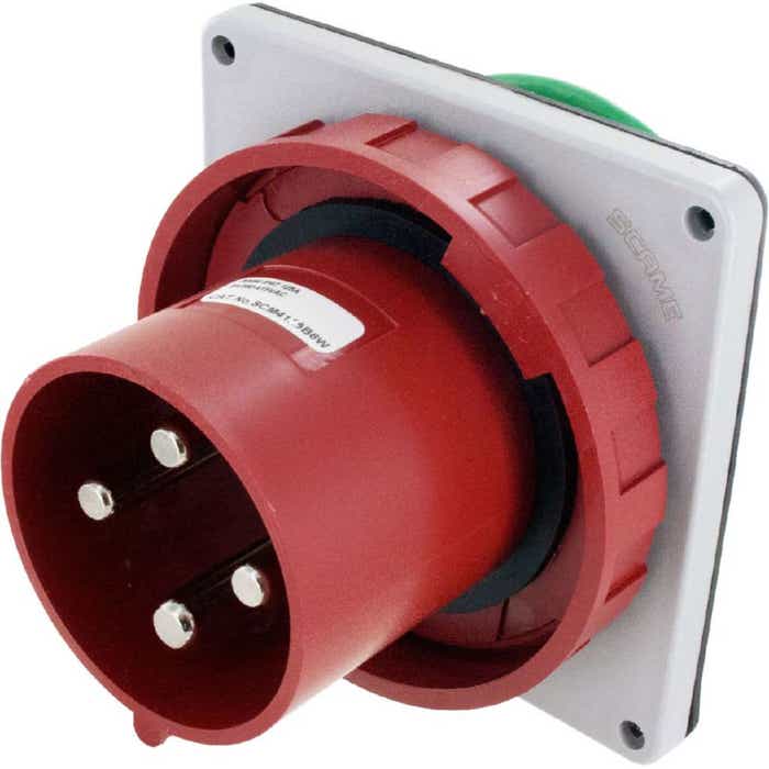4100B6W Pin And Sleeve Inlet 100 Amp 3 Pole 4 Wire 4100B6W Pin And Sleeve Inlet 100 Amp 3 Pole 4 Wire