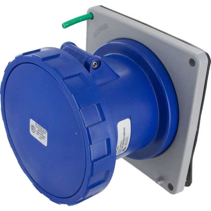 4100R9W Pin And Sleeve Receptacle 100 Amp 3 Pole 4 Wire 4100R9W Pin And Sleeve Receptacle 100 Amp 3 Pole 4 Wire