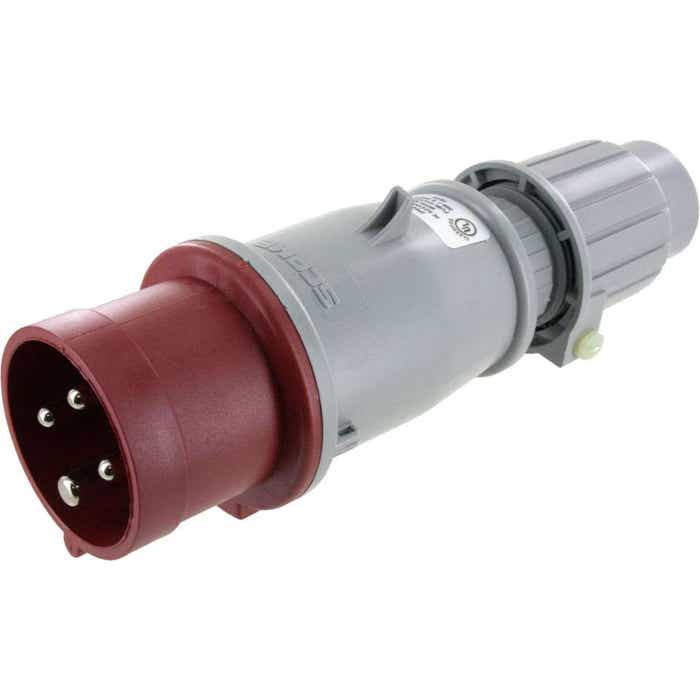 416P6S Pin And Sleeve Plug 16 Amp 3 Pole 4 Wire 416P6S Pin And Sleeve Plug 16 Amp 3 Pole 4 Wire