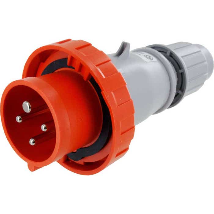 420P12W Pin And Sleeve Plug 20 Amp 3 Pole 4 Wire 420P12W Pin And Sleeve Plug 20 Amp 3 Pole 4 Wire