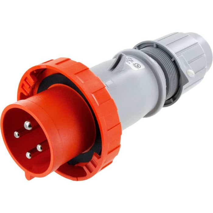 430P12W Pin And Sleeve Plug 30 Amp 3 Pole 4 Wire 430P12W Pin And Sleeve Plug 30 Amp 3 Pole 4 Wire