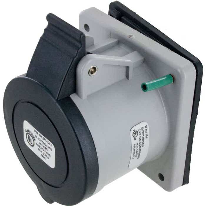 430R5S Pin And Sleeve Receptacle 30 Amp 3 Pole 4 Wire 430R5S Pin And Sleeve Receptacle 30 Amp 3 Pole 4 Wire