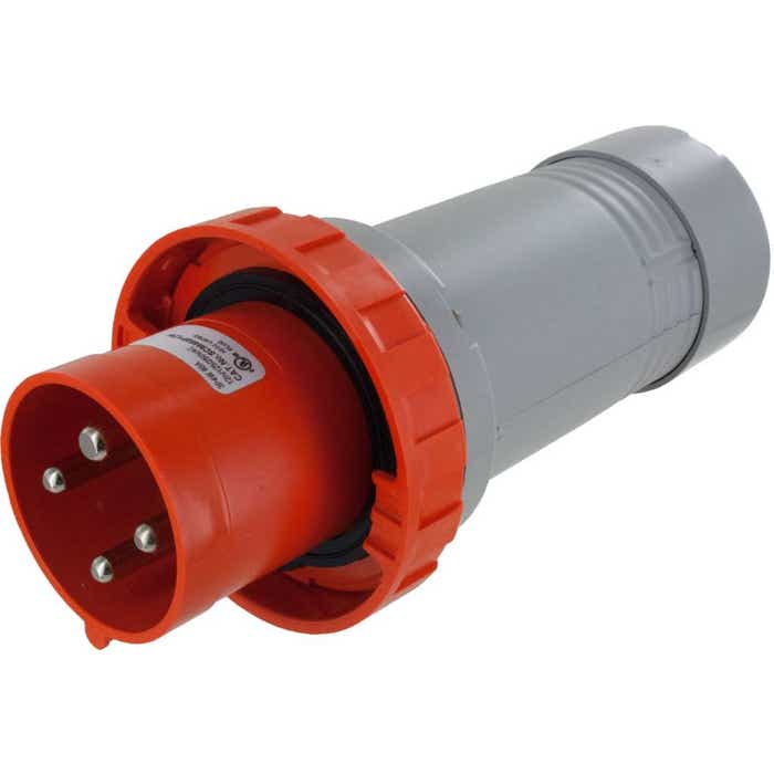 460P12W Pin And Sleeve Plug 60 Amp 3 Pole 4 Wire 460P12W Pin And Sleeve Plug 60 Amp 3 Pole 4 Wire