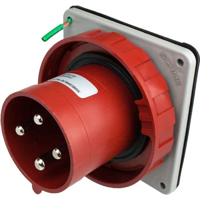 463B6W Pin And Sleeve Inlet 63 Amp 3 Pole 4 Wire 463B6W Pin And Sleeve Inlet 63 Amp 3 Pole 4 Wire