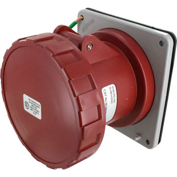 463R6W Pin And Sleeve Receptacle 63 Amp 3 Pole 4 Wire 463R6W Pin And Sleeve Receptacle 63 Amp 3 Pole 4 Wire