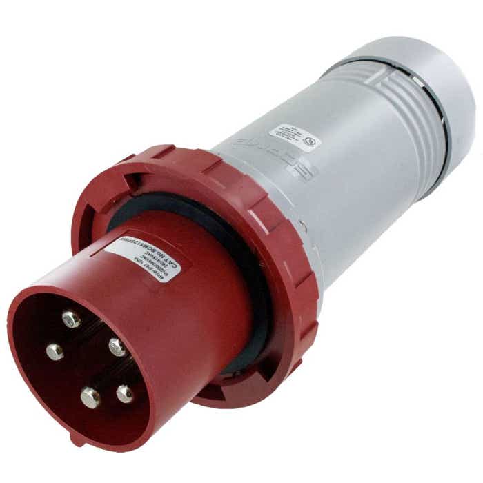 5125P6W Pin And Sleeve Plug 125 Amp 4 Pole 5 Wire Male 5125P6W Pin And Sleeve Plug 125 Amp 4 Pole 5 Wire Male
