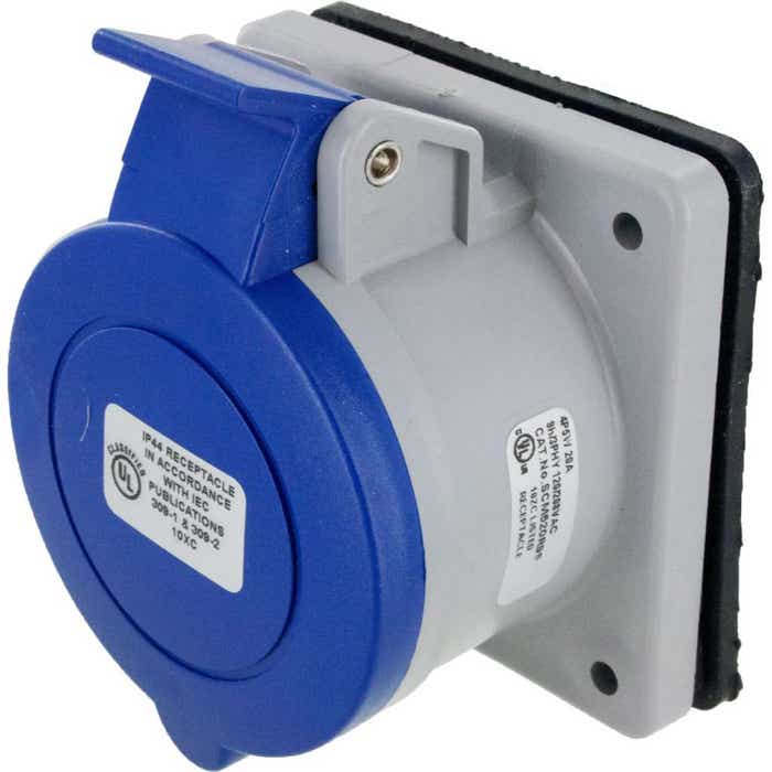 520R9S Pin And Sleeve Receptacle 20 Amp 4 Pole 5 Wire