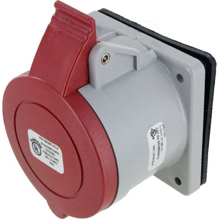 530R7S Pin And Sleeve Receptacle 30 Amp 4 Pole 5 Wire