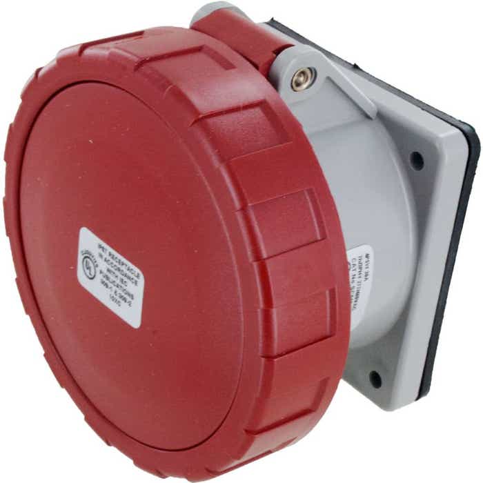 530R7W Pin And Sleeve Receptacle 30 Amp 4 Pole 5 Wire