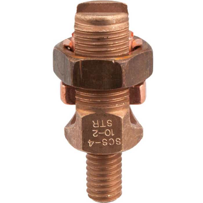 Service Post Connector Male Two Cables #10 - #2 AWG Service Post Connector Male Two Cables #10 - #2 AWG