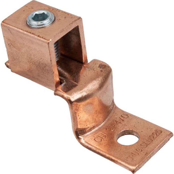 SLU225 Copper Solderless Lug #2 - 4/0 Awg SLU225 Copper Solderless Lug #2 - 4/0 Awg